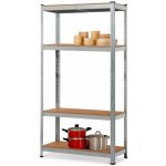 Fistar Regál 1500 x 700 x 300 mm kov zinek 4 police stříbrná – Hledejceny.cz