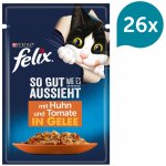 Felix Chutná tak dobře jak vypadá kuřecí maso s rajčaty v želé 26 x 85 g – Sleviste.cz
