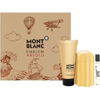 Montblanc Emblem Absolu 100 ml pro muže EDT 100 ml + EDT 7,5 ml + sprchový gel 100 ml dárková sada