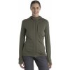 Dámská mikina Icebreaker dámská merino mikina s kapucí zip Wmns Quantum III LS Zip Hood Loden