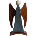 vánoční anděl dřevěný antik 38cm – Hledejceny.cz