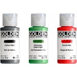 Golden Fluid akrylová barva 2425 cadmium red medium hue 30 ml – Sleviste.cz