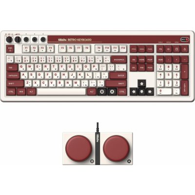 8BitDo Retro Mechanical Keyboard Fami Edition with Integrated Numpad + Dual Super Buttons - UK 6922621506645 – Zboží Mobilmania