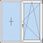 OknaDvereNaMiru.cz Dvoukřídlé plastové okno bílá 90 x 110 cm – Hledejceny.cz