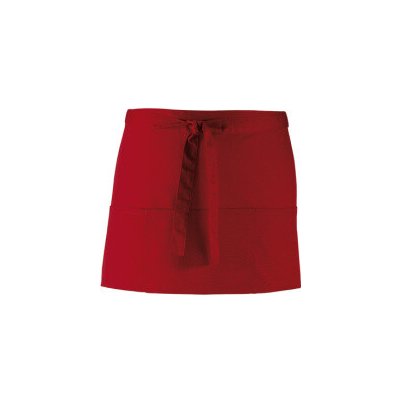 Premier Workwear Pracovní zástěra krátká s kapsami PR155 Burgundy Pantone 216 60x33cm – Hledejceny.cz