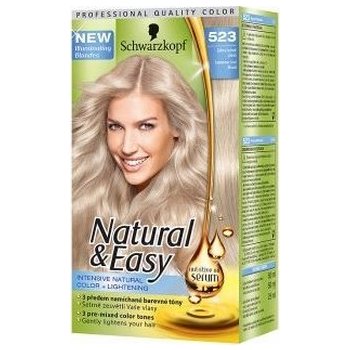 Natural & Easy 523 Zářivá ledově plavá barva na vlasy