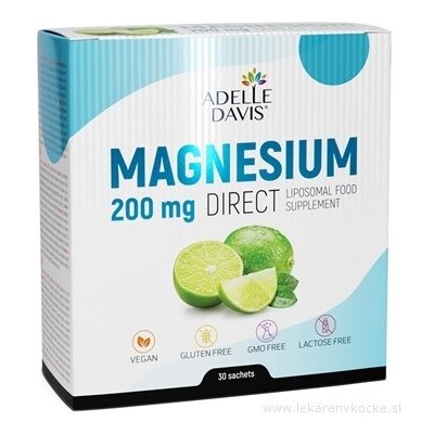 Adelle Davis Liposomal Magnesium 200 mg Direct prášek 30 sáčků – Hledejceny.cz