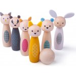 Bigjigs Toys Kuželky Lesní zvířátka – Zboží Mobilmania