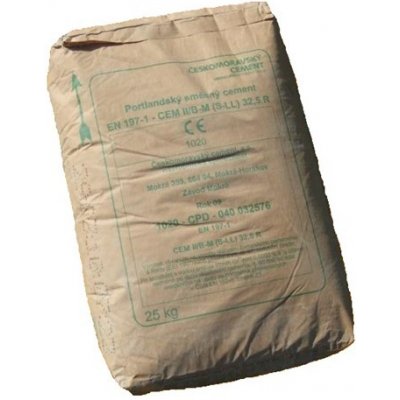 Cementárna MOKRÁ Cement II/B-M (S-LL) 32,5 R PF 25 kg – Zboží Mobilmania