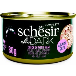 Schesir Cat After Dark Wholefood kuře šunka 80 g