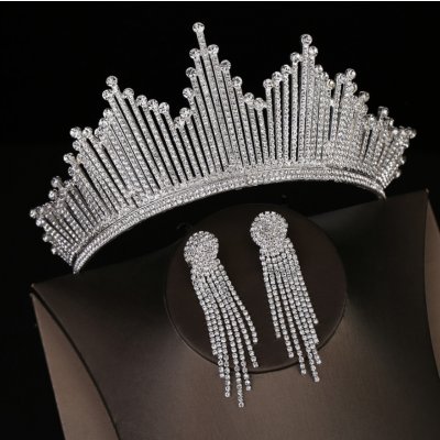 B-Top barokní svatební set Crystal Queen postříbřená – Zboží Dáma
