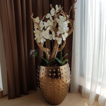 Umělá Orchidej bílá 100cm