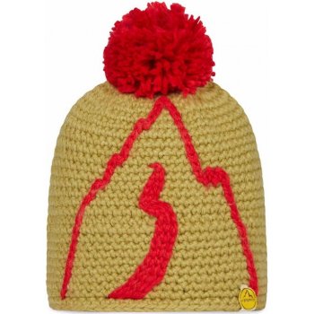 La Sportiva Dorado Beanie Cedar Tango red čepice s bambulí