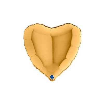 GRABO Srdce zlaté 18 46cm fóliový balónek nafukovací