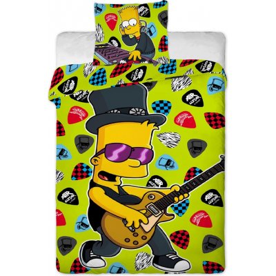 Jerry Fabrics Povlečení Bart Simpson music bavlna 140x200 70x90 od 566 Kč -  Heureka.cz