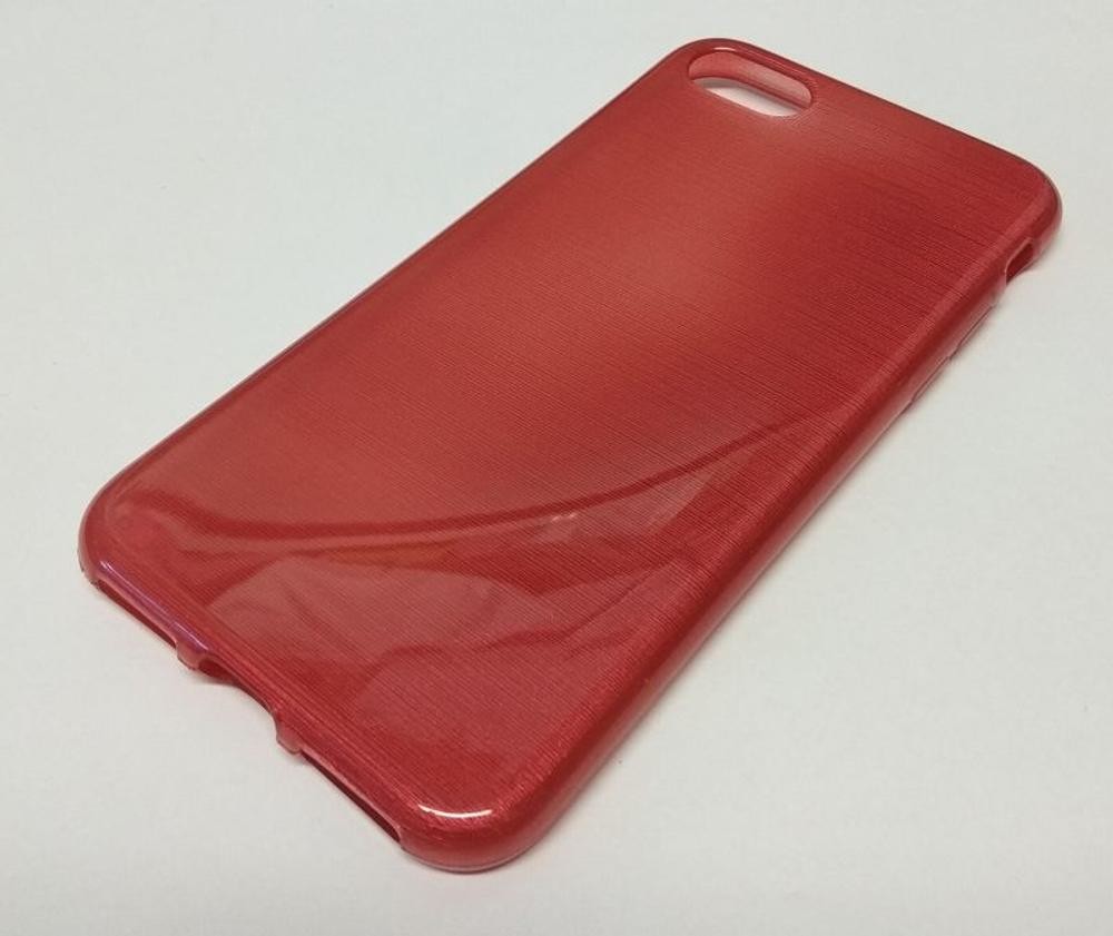 Pouzdro Jelly Case Brush Apple iPhone 7 / iPhone 8 / SE 2020 / SE 2022 červené