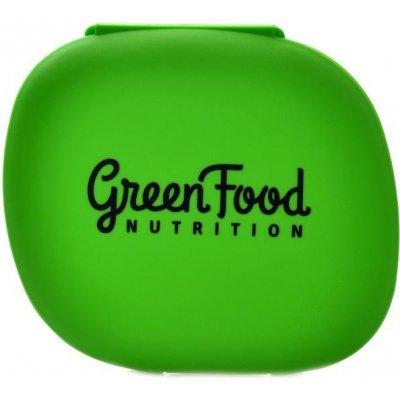 GreenFood nutrition Krabička na tablety pillbox - zelená - green