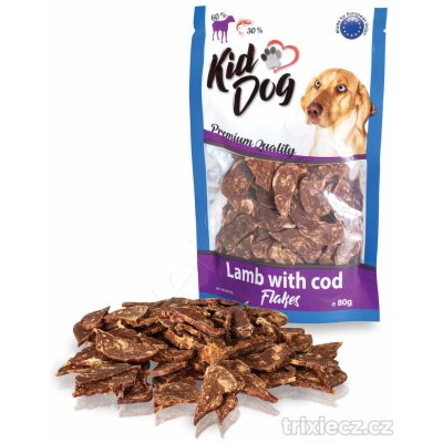 Kiddog jehněčí lupínky s mořskou treskou 80 g