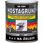 Barvy a laky Hostivař HOSTAGRUND 2v1 NA ŽELEZO S2160 0,6L 0101 šedý světlý – Sleviste.cz
