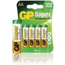 Baterie primární GP Super Alkaline AA 4ks 1013214000