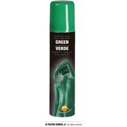 barva na tělo ve spreji zelená