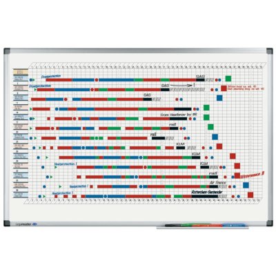 Legamaster Lakovaná roční plánovací tabule - 53 týdnů, 60 x 90 cm, PREMIUM, magnetická, bílá – Zboží Mobilmania