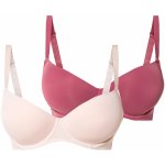 esmara podprsenka 2 kusy červená / světle růžová – Zboží Dáma