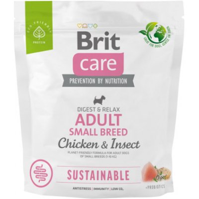 Brit Care Dog Sustainable Adult Small Breed Chicken & Insect 100 g – Zboží Mobilmania
