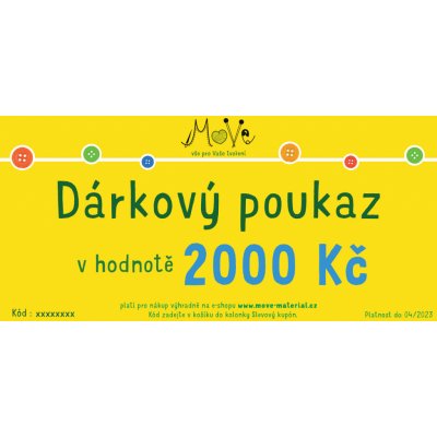 DÁRKOVÝ POUKAZ 2000 KČ - E-SHOP - zasílaný na e-mail – Hledejceny.cz