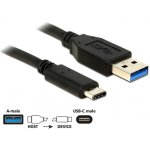 Delock DL0196 USB 10 Gbps (USB 3.1, Gen 2) Typ A samec > USB Type-C™ samec 0,5m, černý – Zboží Živě