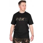 Fox Triko Black Camo Chest Print T-Shirt – Zboží Mobilmania