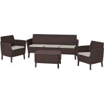 KETER SALEMO 3 SEATER Set zahradní, hnědá/béžová 17205990 – Hledejceny.cz