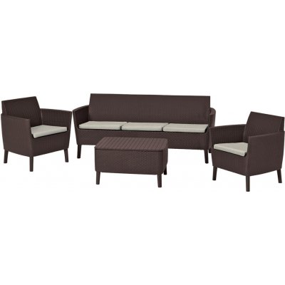 KETER SALEMO 3 SEATER Set zahradní, hnědá/béžová 17205990 – Hledejceny.cz
