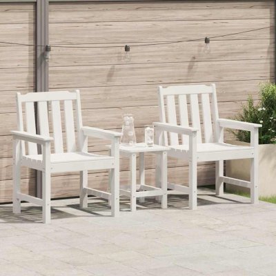 OMAXI 890382 Zahradní jídelní židle 2 ks Bílá 65.5 x 59 x 88cm Plast – Hledejceny.cz