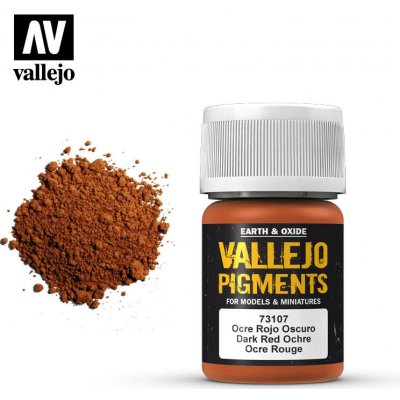 Cosmic Group Barevný pigment Dark Red Ochre Vallejo – Zboží Živě