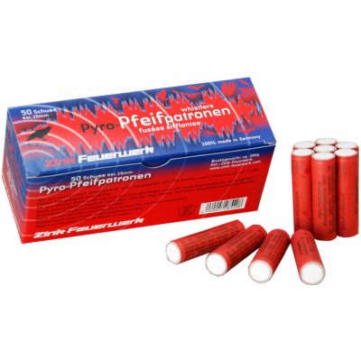 Zink Feuerwerk Pyro světlice Zink Pfeifpatronen 50 ks – Sleviste.cz
