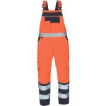 CERVA KNOXFIELD HVPS Zateplené HI-VIS pracovní zimní kalhoty s laclem oranžová – Zboží Mobilmania