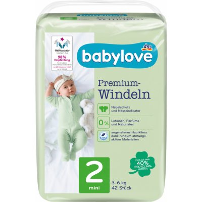 Babylove Premium extra měkké 2 mini 3-6 kg 42 ks – Zboží Mobilmania