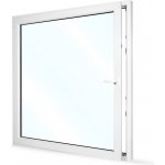 SkladOken.cz Okno jednokřídlé 145x154 cm bílé otevíravé i sklopné LEVÉ – Hledejceny.cz