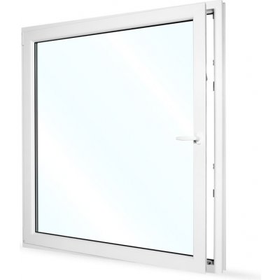 SkladOken.cz Okno jednokřídlé 145x154 cm bílé otevíravé i sklopné LEVÉ – Hledejceny.cz