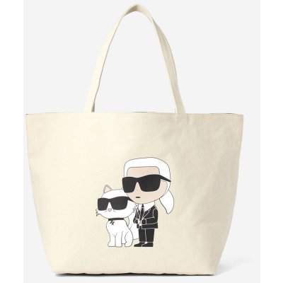 Karl Lagerfeld Krémový dámský shopper Ikonik 2.0 Canv Shopper – Zboží Mobilmania