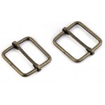 Prima-obchod Posunovač na popruhy šíře 26 mm čtvercový, barva 2 staromosaz – Zboží Dáma