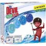 Dr. Devil Polar Aqua Push Pull WC blok bez košíku 2 x 20 g – Zboží Mobilmania