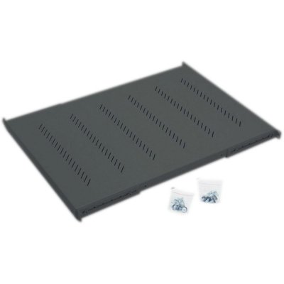 Triton Polička s perforací 1U/450mm, max.nosnost 150kg, čer., RAB-UP-450-H4 – Zboží Mobilmania