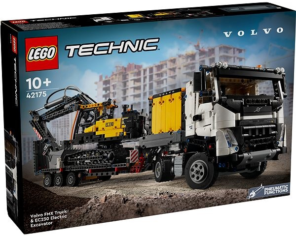 LEGO Technic 42175 Nákladní auto Volvo FMX a elektrický bagr Volvo EC230