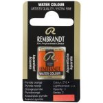 Rembrandt mistrovská akvarelová barva půlpánvička 278 Pyrrole Orange – Hledejceny.cz