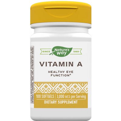 Natures Way Vitamin A 100 kapslí – Hledejceny.cz