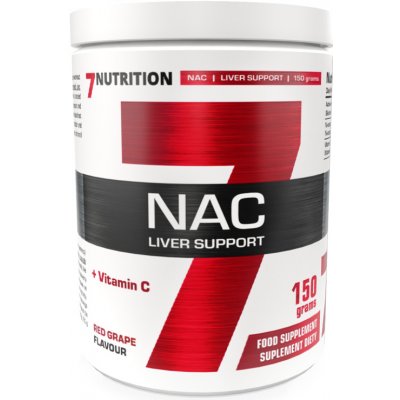 7Nutrition NAC Liver Support N-acetyl L-cystein + vitamín C červené hrozny 150 g – Hledejceny.cz