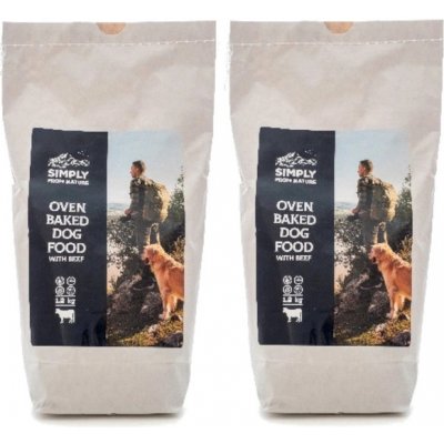 Simply From Nature Oven Baked Dog Food with beef 2 x 1,2 kg