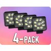 Přední světlomet TruckLED Led Epistar Pracovní Světlo 27W, 2200Lm, 12/24V, IP67/4-PACK! [L0077S]